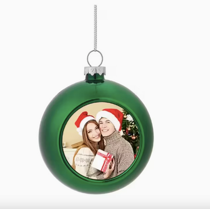 Boules de Noël personnalisables Ø 6 ou 8 cm - 6 coloris au choix