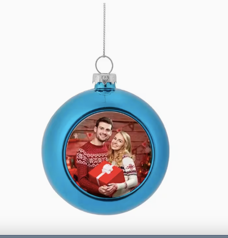 Boules de Noël personnalisables Ø 6 ou 8 cm - 6 coloris au choix