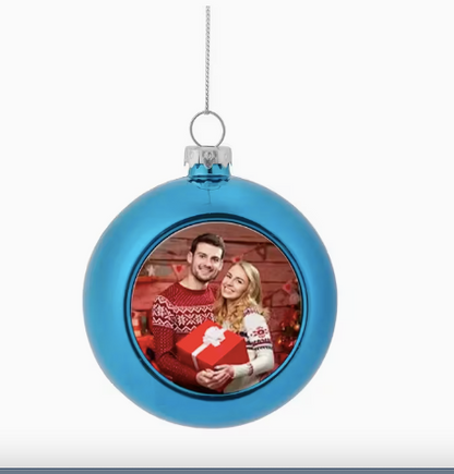 Boules de Noël personnalisables Ø 6 ou 8 cm - 6 coloris au choix