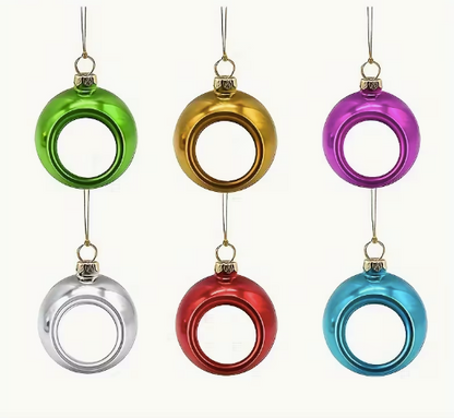 Boules de Noël personnalisables Ø 6 ou 8 cm - 6 coloris au choix