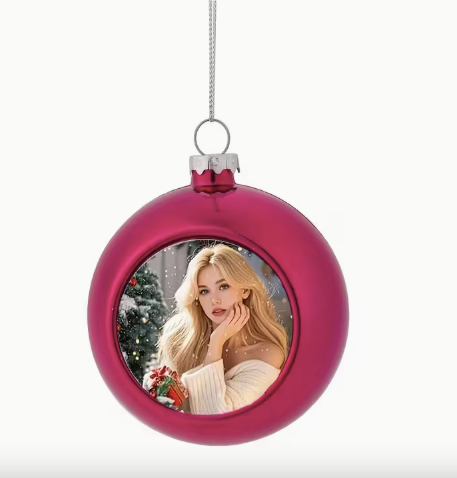 Boules de Noël personnalisables Ø 6 ou 8 cm - 6 coloris au choix