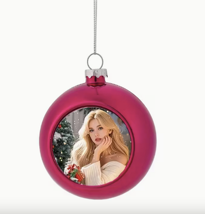 Boules de Noël personnalisables Ø 6 ou 8 cm - 6 coloris au choix