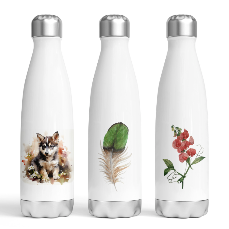 Bouteille - Gourde isotherme en inox 750 ml - Petite Rebelle (Design A&C My Créa)