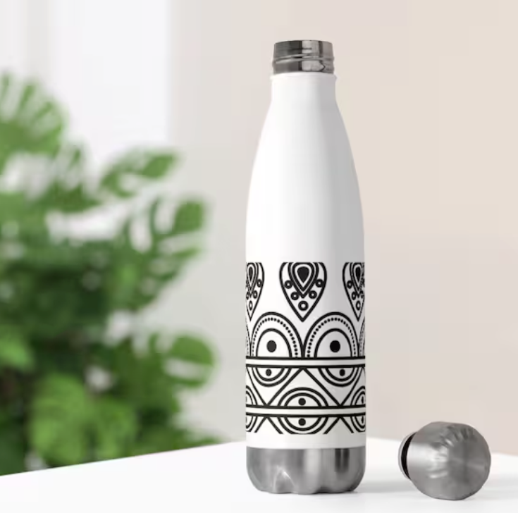 Bouteille - Gourde isotherme en inox 750 ml - Petite Rebelle (Design A&C My Créa)