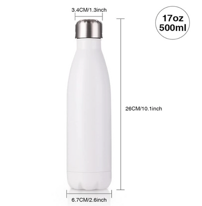 Bouteille - Gourde isotherme en inox 500 ml - Petite Rebelle (Design A&C My Créa)