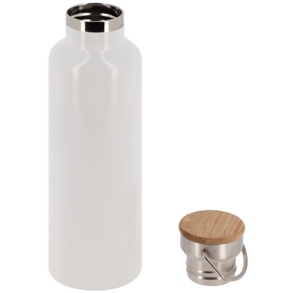 Bouteille - Gourde isotherme 750 ml inox bambou - "J'peux pas J'ai Chasse !" (A&C My Créa)