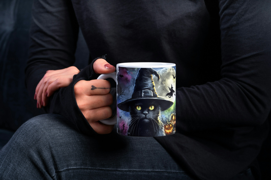 Mug Halloween Chat et Citrouilles – Collection Halloween