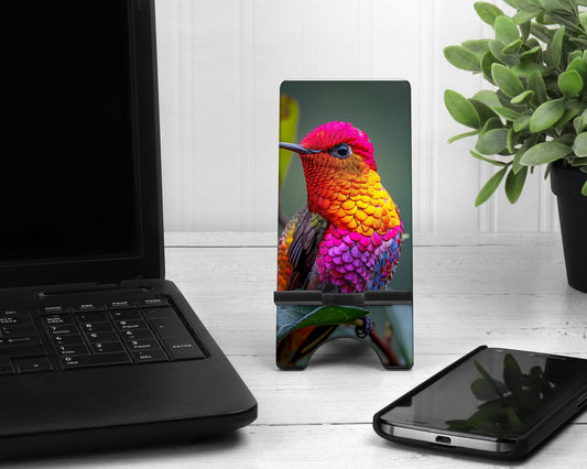 Support Téléphone - "Colibri" coloré