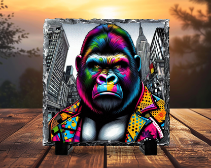 Ardoise Décorative –  Gorille Pop Art Urbain