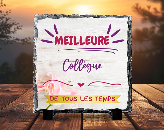 Ardoise Décorative –  Meilleure Collègue de Tous les Temps