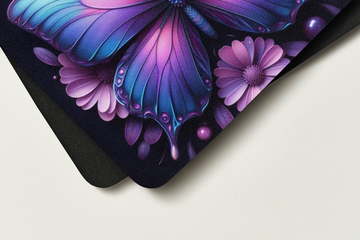 Tapis de souris Papillon Bleu et Violet