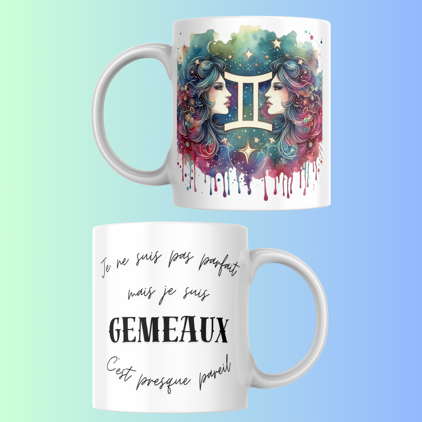Mug Signe Astrologique – Cadeau Original Zodiaque 12 Signes Céramique 330 ml (A&C My Créa)