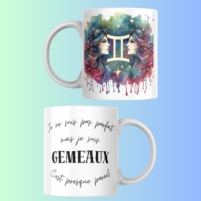 Mug Signe Astrologique – Cadeau Original Zodiaque 12 Signes Céramique 330 ml (A&C My Créa)