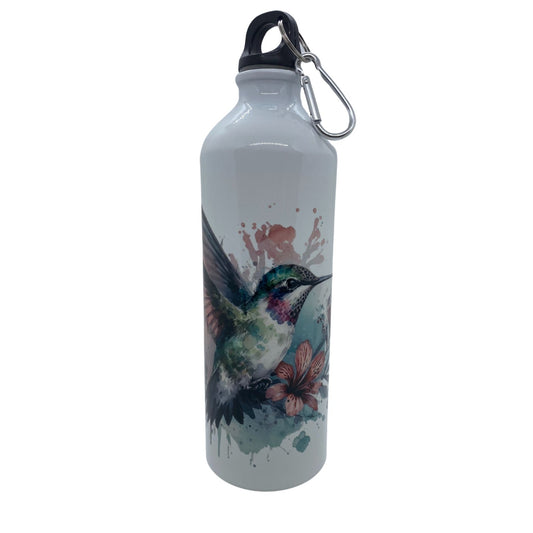 Gourde Sport Aluminium 750 ml - Colibri style aquarelle