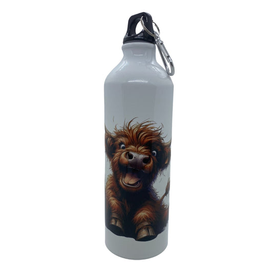 Gourde Sport Aluminium 750 ml - Vache Highland fun