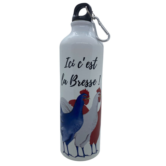 Gourde Sport Aluminium 750 ml - Ici c'est la Bresse !