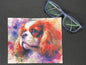 Lingette microfibre pour écran et lunette "Chien Cavalier King Charles"