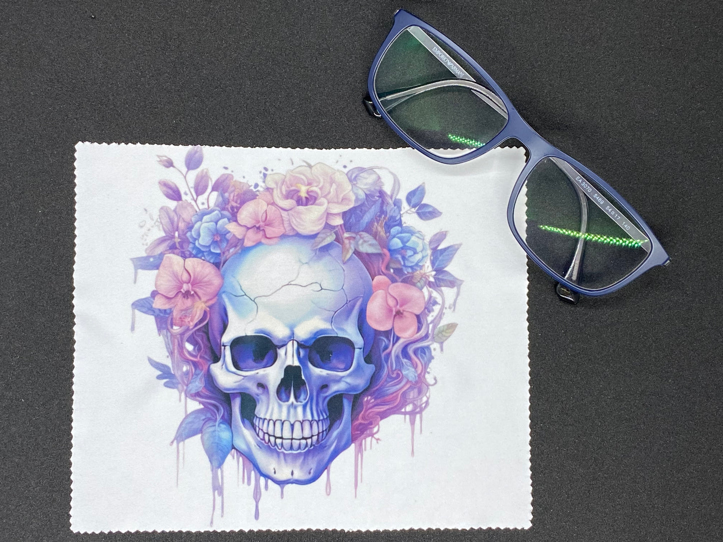 Lingette microfibre pour écran et lunette "Crâne"