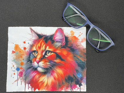 "Cat" Microfiber Screen and Glasses Cloth