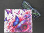 Lingette microfibre pour écran et lunette "Papillon bleu"