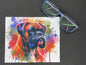 Lingette microfibre pour écran et lunette "Chien Boxer 2"