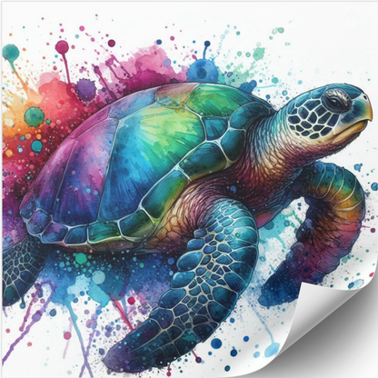 Lingette microfibre pour écran et lunette "Tortue d'eau"