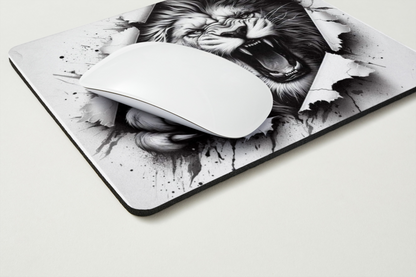 Tapis de souris Lion Rugissant 🦁 - Puissance & Instinct Sauvage
