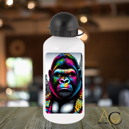 Gourde Sport en aluminium 600 ml - Design Gorilla Pop Art | A&C My Créa