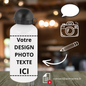 Gourde Sport en aluminium 600 ml - personnalisable avec votre photo - texte - design