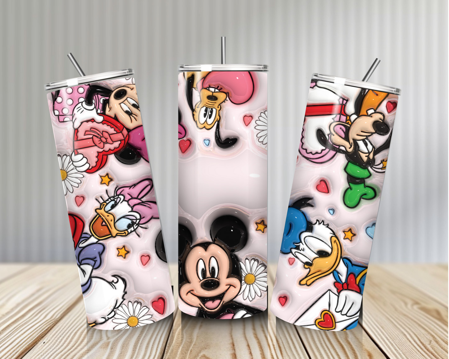 Gourde Tumbler isotherme -  Mickey, Minnie, Donald & Daisy