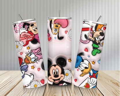 Gourde Tumbler isotherme -  Mickey, Minnie, Donald & Daisy