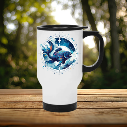Mug Thermos Isotherme Signe Astrologique – Bélier à Poissons 450 ml Aluminium