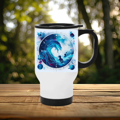 Mug Thermos Isotherme Signe Astrologique – Bélier à Poissons 450 ml Aluminium