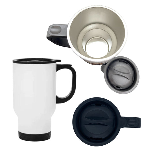 Thermos mug - insulated Aluminum 450 ml "CDI - Indefinite-term bitch"