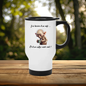 Mug thermos - isotherme Aluminium 450 ml "J'ai besoin d'un café ... Et d'un autre week-end !"