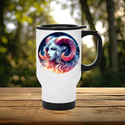 Mug Thermos Isotherme Signe Astrologique – Bélier à Poissons 450 ml Aluminium