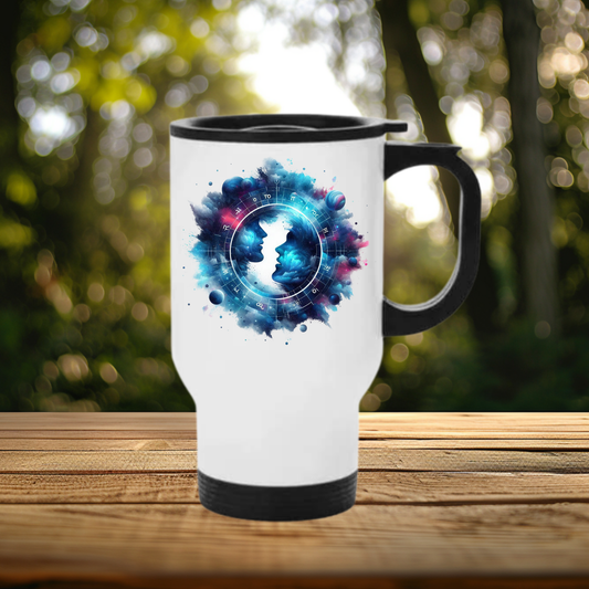 Mug thermos - isotherme Aluminium 450 ml - Signe Astrologique Gémeaux