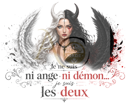 Tumbler Ange & Démon – Design Mystique et Dualité Intérieure (A&C My Créa)