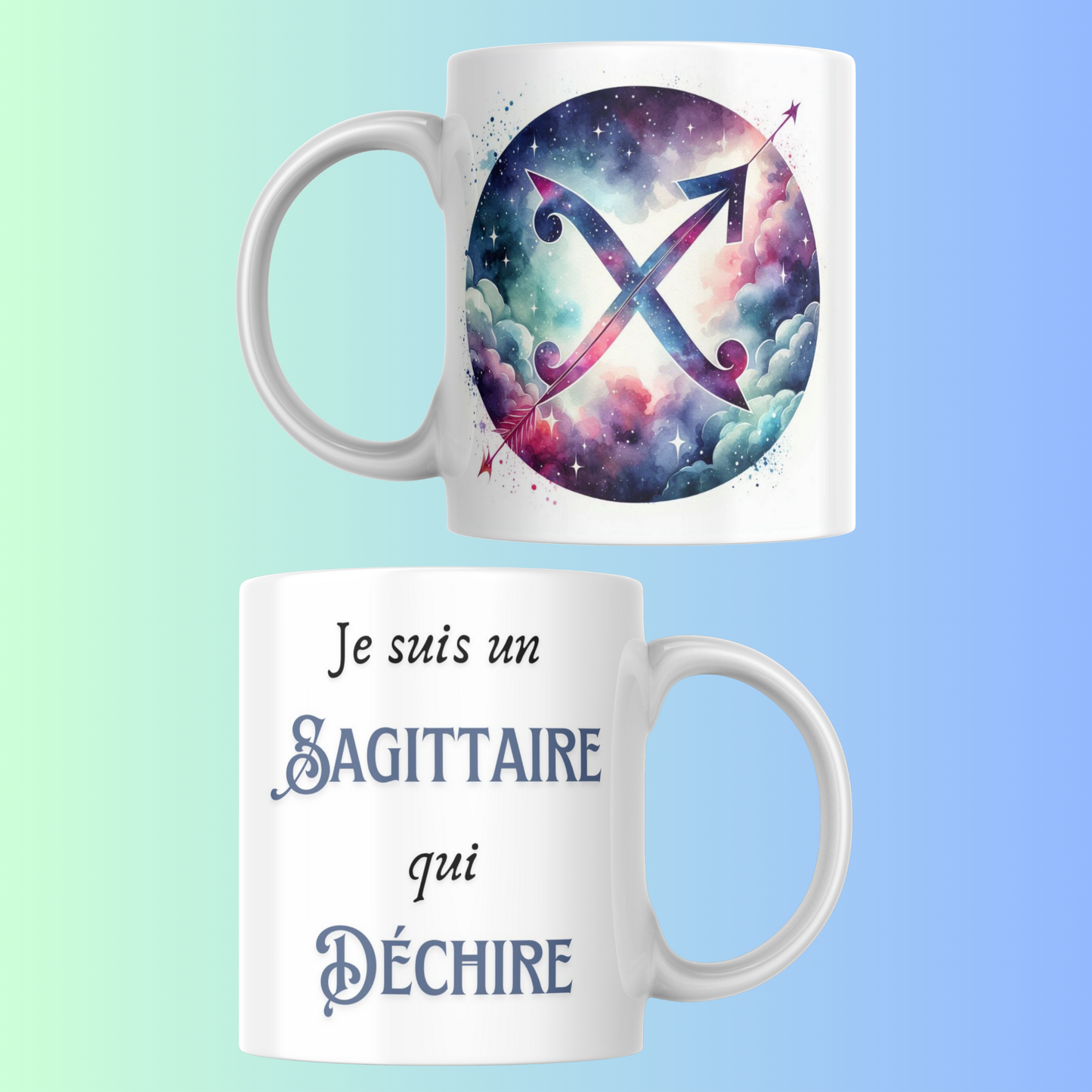 Mug Signe Astrologique – Cadeau Original Zodiaque 12 Signes Céramique 330 ml (A&C My Créa)