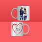 Mug Saint-Valentin "Toi + Moi = ❤️"