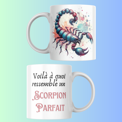Mug Signe Astrologique – Cadeau Original Zodiaque 12 Signes Céramique 330 ml (A&C My Créa)