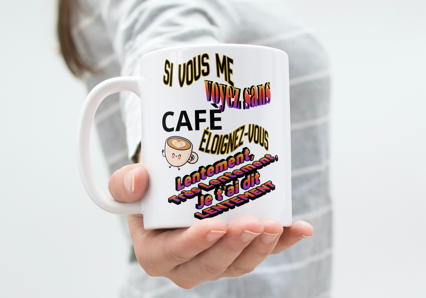"Ich werde dir die Augen ausreißen, Arschloch" Humorbecher