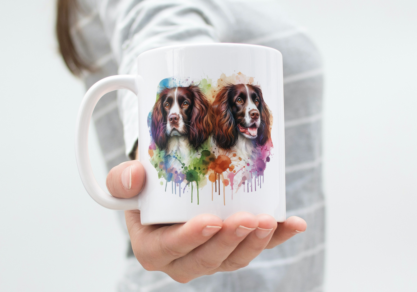 Mug Springer Anglais Aquarelle – Cadeau Original Passion Chien (A&C My Créa)
