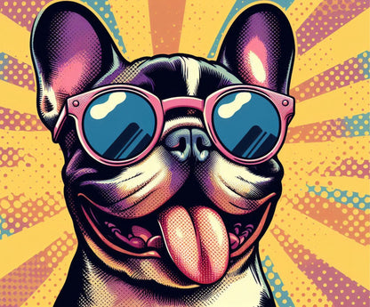 Tapis de souris - Bouledogue Français Pop-Art