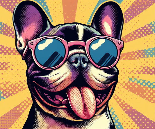 Tapis de souris - Bouledogue Français Pop-Art