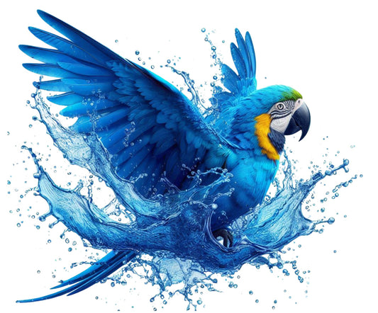 Tapis de souris - Perroquet bleu