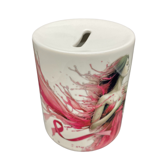 Pink October Ceramic Piggy Bank - Limited Edition
