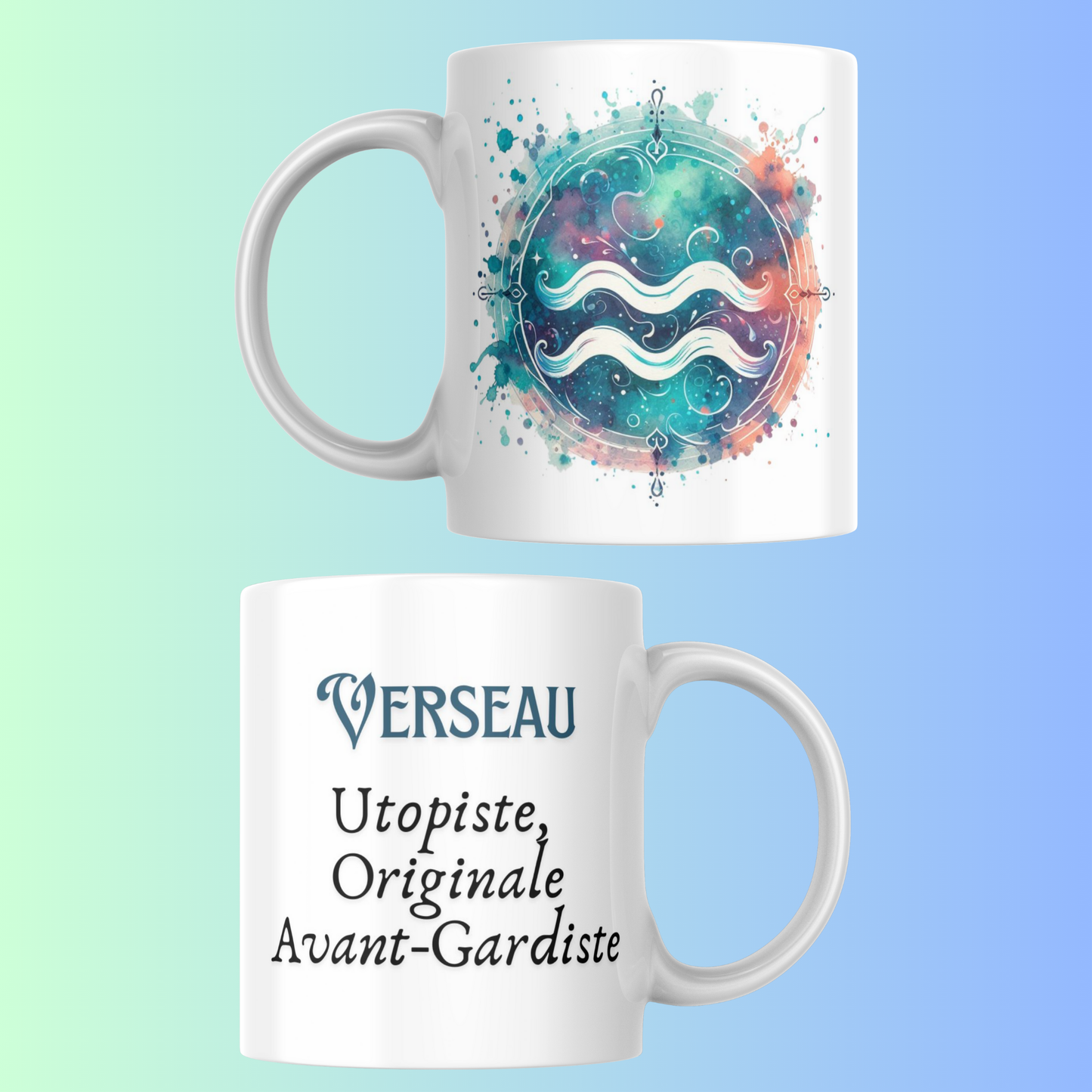 Mug Signe Astrologique – Cadeau Original Zodiaque 12 Signes Céramique 330 ml (A&C My Créa)