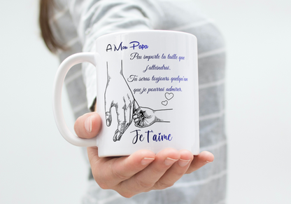Mug Papa Message Touchant – Cadeau Émotion (A&C My Créa)