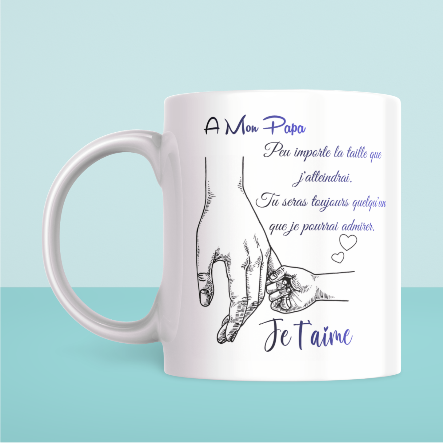 Mug Papa Message Touchant – Cadeau Émotion (A&C My Créa)